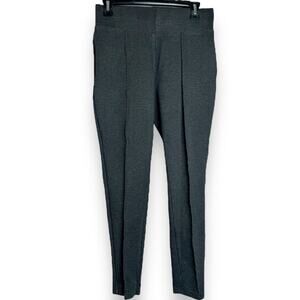 Seven7 Ponte Leggings Grey Pintuck Size Medium High Waisted Stretch Pants